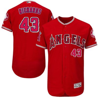 Angels of Anaheim #43 Garrett Richards Red Flexbase Authentic Collection Stitched MLB Jersey Angels of Anaheim #43 Garrett Richards Red Flexbase Authentic Collection Stitched MLB Jersey