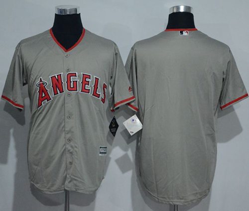 Angels of Anaheim Blank Grey New Cool Base Stitched MLB Jersey Angels of Anaheim Blank Grey New Cool Base Stitched MLB Jersey