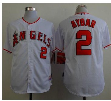 Angels of Anaheim #2 Erick Aybar White Cool Base Stitched Baseball Jersey Angels of Anaheim #2 Erick Aybar White Cool Base Stitched Baseball Jersey