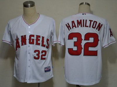 Los Angeles Angels 32# Josh Hamilton White Cool Base MLB Jerseys Los Angeles Angels 32# Josh Hamilton White Cool Base MLB Jerseys