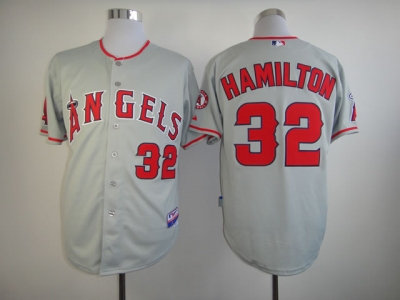 mlb jerseys los angeles angels #32 hamilton grey mlb jerseys los angeles angels #32 hamilton grey