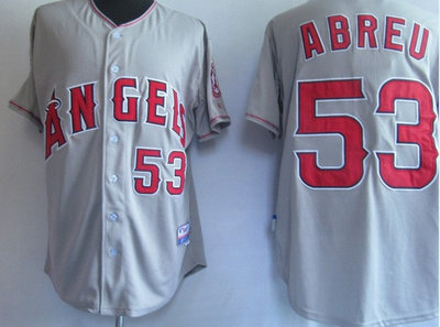 MLB jerseys Los Angeles Angels 53# Abreu Grey