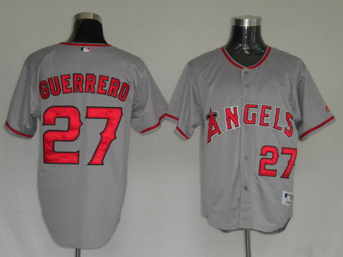 jerseys Los Angeles Angels 27 Vladimir Guerrero Gray jerseys Los Angeles Angels 27 Vladimir Guerrero Gray