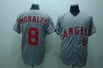 Los Angeles Angels 8 morales grey jerseys all star Patch Los Angeles Angels 8 morales grey jerseys all star Patch