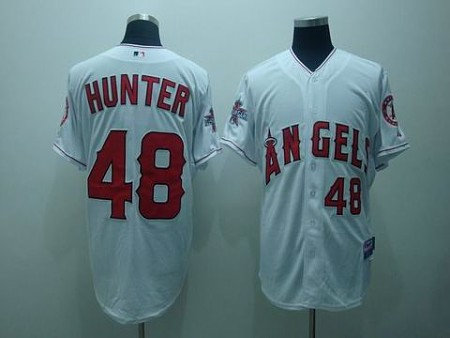 MLB Los Angeles Angels #48 Hunter white(cool base) MLB Los Angeles Angels #48 Hunter white(cool base)