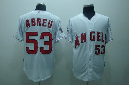 MLB Los Angeles Angels #53 Abreu white(cool base) MLB Los Angeles Angels #53 Abreu white(cool base)