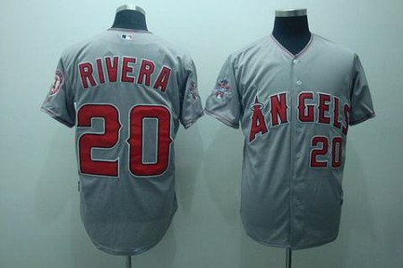 MLB Los Angeles Angels #20 Rivera grey(cool base) MLB Los Angeles Angels #20 Rivera grey(cool base)