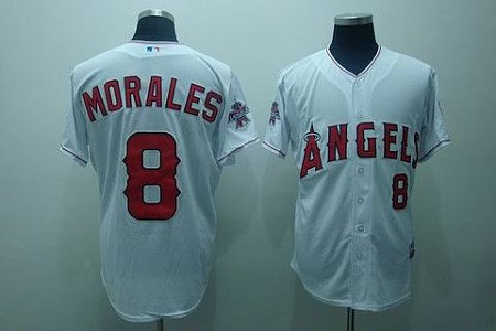 MLB Los Angeles Angels #8 Morales white(cool base) MLB Los Angeles Angels #8 Morales white(cool base)