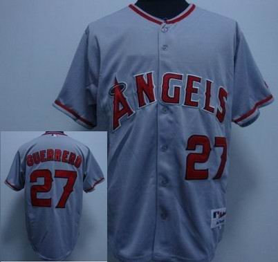 Los Angeles Angels of Anaheim &27 Vladimir Guerrero gray Mlb Jersey