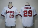 MLB Jerseys Los Angeles Angels 29 Carew White Thorwback Jerseys
