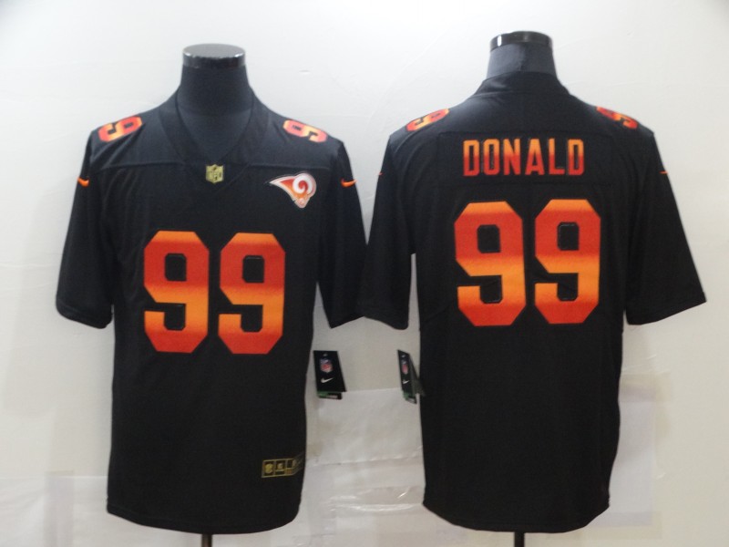 Nike Rams 99 Aaron Donald Black Colorful Fashion Limited Jersey Nike Rams 99 Aaron Donald Black Colorful Fashion Limited Jersey
