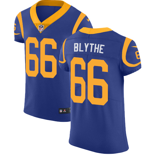 Nike Rams #66 Austin Blythe Royal Blue Alternate Men's Stitched NFL New Elite Jersey Nike Rams #66 Austin Blythe Royal Blue Alternate Men's Stitched NFL New Elite Jersey