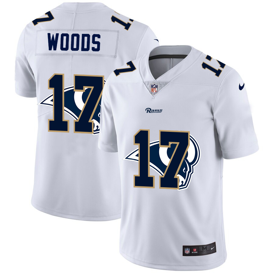 Los Angeles Rams #17 Robert Woods White Men's Nike Team Logo Dual Overlap Limited NFL Jersey Los Angeles Rams #17 Robert Woods White Men's Nike Team Logo Dual Overlap Limited NFL Jersey