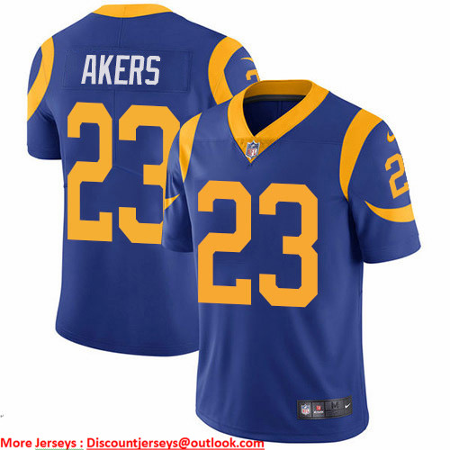 Nike Rams #23 Cam Akers Royal Blue Alternate Men's Stitched NFL Vapor Untouchable Limited Jersey Nike Rams #23 Cam Akers Royal Blue Alternate Men's Stitched NFL Vapor Untouchable Limited Jersey
