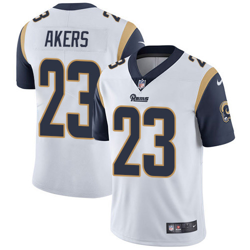 Nike Rams #23 Cam Akers White Men's Stitched NFL Vapor Untouchable Limited Jersey Nike Rams #23 Cam Akers White Men's Stitched NFL Vapor Untouchable Limited Jersey