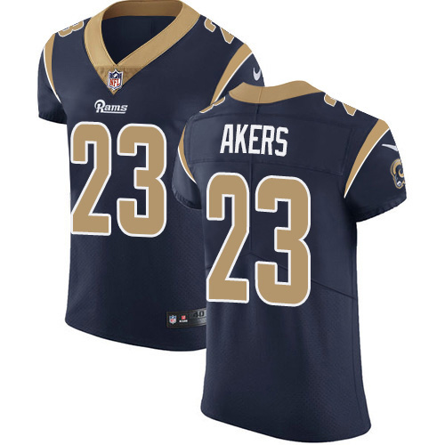 Nike Rams #23 Cam Akers Navy Blue Team Color Men's Stitched NFL Vapor Untouchable Elite Jersey Nike Rams #23 Cam Akers Navy Blue Team Color Men's Stitched NFL Vapor Untouchable Elite Jersey
