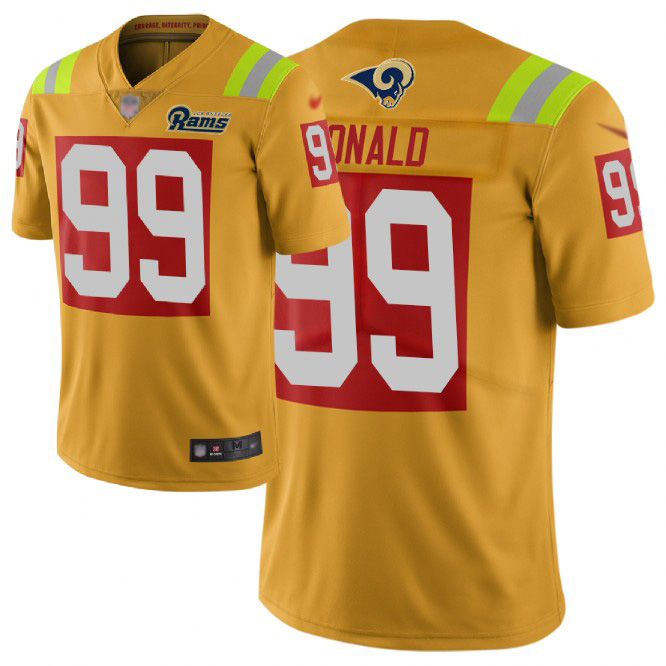 Rams #99 Aaron Donald Gold Men's Stitched Football Limited City Edition Jersey Rams #99 Aaron Donald Gold Men's Stitched Football Limited City Edition Jersey