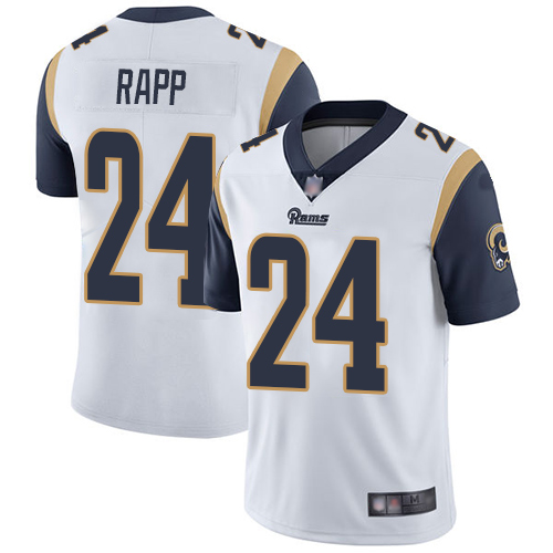 Rams #24 Taylor Rapp White Men's Stitched Football Vapor Untouchable Limited Jersey Rams #24 Taylor Rapp White Men's Stitched Football Vapor Untouchable Limited Jersey