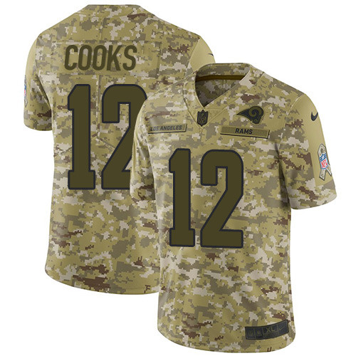 Nike Rams 12 Brandin Cooks Camo Salute To Service Limited Jersey Nike Rams 12 Brandin Cooks Camo Salute To Service Limited Jersey