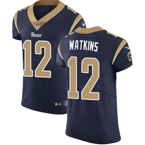Nike Rams #12 Sammy Watkins Navy Blue Team Color Men's Stitched NFL Vapor Untouchable Elite Jersey Nike Rams #12 Sammy Watkins Navy Blue Team Color Men's Stitched NFL Vapor Untouchable Elite Jersey