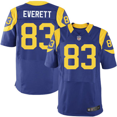 Nike Rams #83 Gerald Everett Royal Blue Alternate Men's Stitched NFL Elite Jersey Nike Rams #83 Gerald Everett Royal Blue Alternate Men's Stitched NFL Elite Jersey