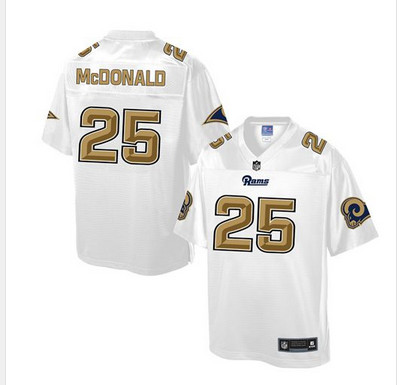 Nike Rams #25 T.J. McDonald White Men's NFL Pro Line Fashion Game Jersey Nike Rams #25 T.J. McDonald White Men's NFL Pro Line Fashion Game Jersey