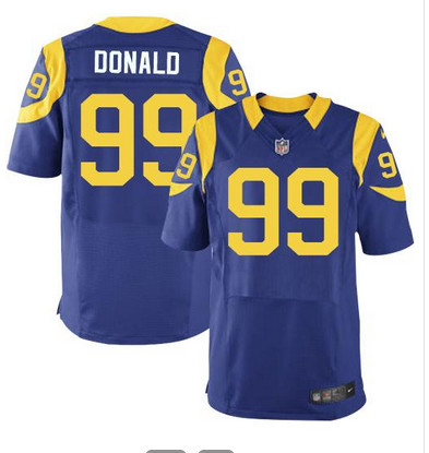 Nike Rams #99 Aaron Donald Royal Blue Alternate Men's Stitched NFL Elite Jersey Nike Rams #99 Aaron Donald Royal Blue Alternate Men's Stitched NFL Elite Jersey