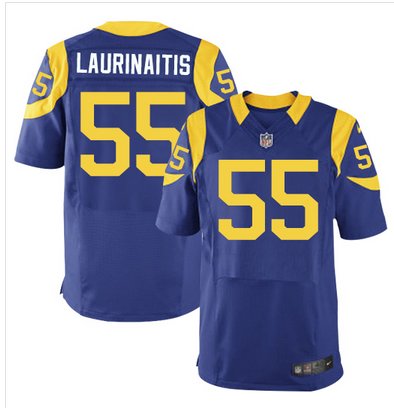 Nike Rams #55 James Laurinaitis Royal Blue Alternate Men's Stitched NFL Elite Jersey Nike Rams #55 James Laurinaitis Royal Blue Alternate Men's Stitched NFL Elite Jersey