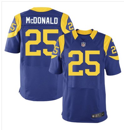 Nike Rams #25 T.J. McDonald Royal Blue Alternate Men's Stitched NFL Elite Jersey Nike Rams #25 T.J. McDonald Royal Blue Alternate Men's Stitched NFL Elite Jersey