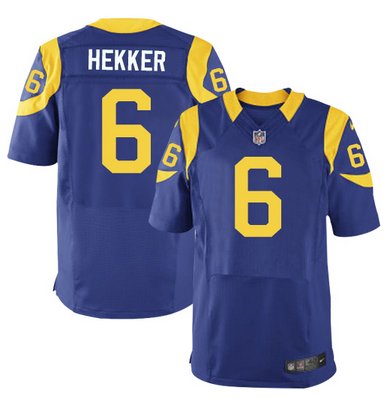Nike Rams #6 Johnny Hekker Royal Blue Alternate Men's Stitched NFL Elite Jersey Nike Rams #6 Johnny Hekker Royal Blue Alternate Men's Stitched NFL Elite Jersey