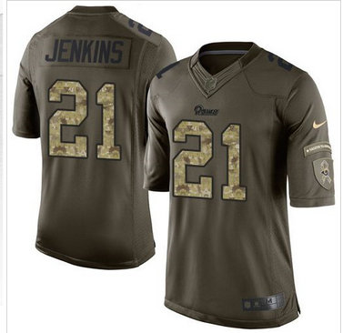 Nike Los Angeles Rams #21 Janoris Jenkins Green Men's Stitched NFL Limited Salute to Service Jersey