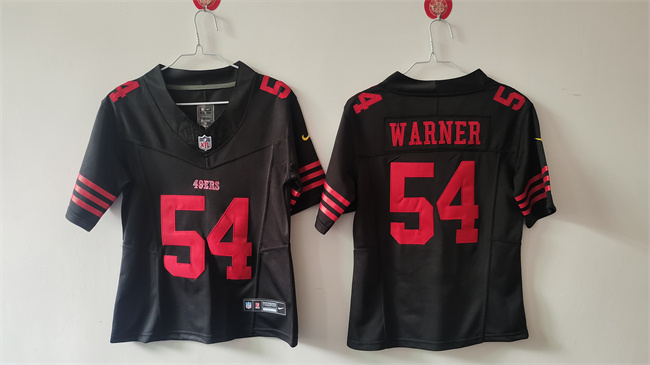 Women's San Francisco 49ers #54 Fred Warner Black F.U.S.E Vapor Untouchable Stitched Jersey(Run Small) Women's San Francisco 49ers #54 Fred Warner Black F.U.S.E Vapor Untouchable Stitched Jersey(Run Small)