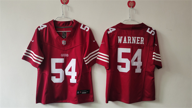 Women's San Francisco 49ers #54 Fred Warner Red F.U.S.E Vapor Untouchable Stitched Jersey(Run Small) Women's San Francisco 49ers #54 Fred Warner Red F.U.S.E Vapor Untouchable Stitched Jersey(Run Small)