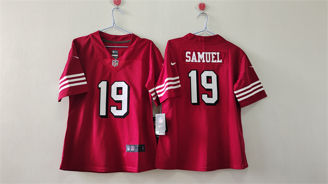 Women's San Francisco 49ers #19 Deebo Samuel Red Vapor Alternate Stitched Jersey(Run Small) Women's San Francisco 49ers #19 Deebo Samuel Red Vapor Alternate Stitched Jersey(Run Small)