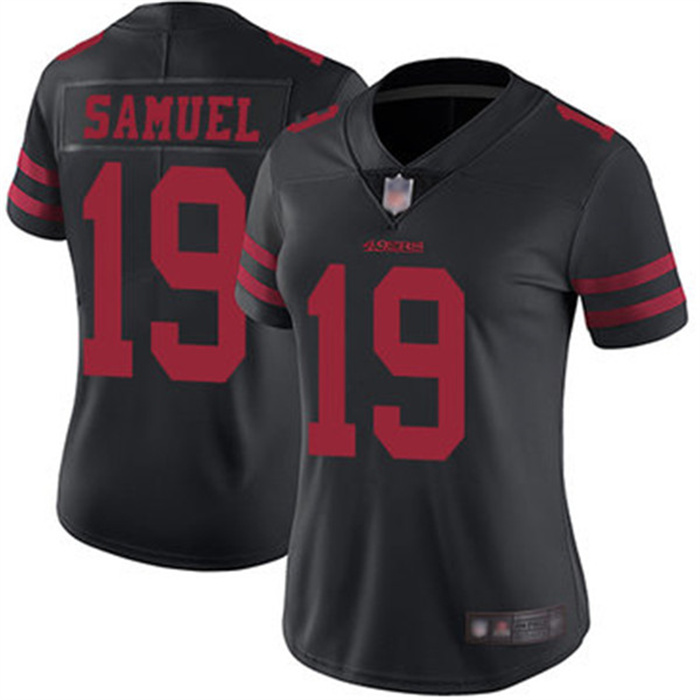 Women's NFL San Francisco 49ers #19 Deebo Samuel Black Vapor Untouchable Limited Stitched Jersey(Run Small) Women's NFL San Francisco 49ers #19 Deebo Samuel Black Vapor Untouchable Limited Stitched Jersey(Run Small)