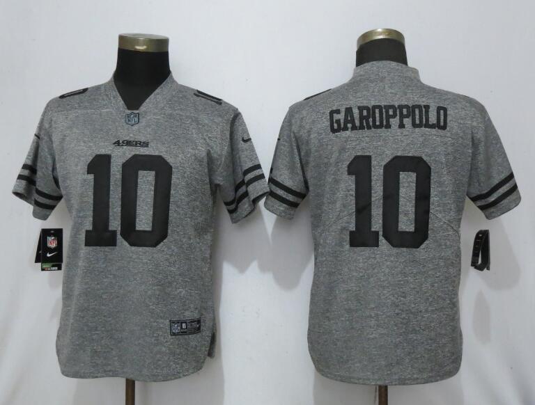 Women Nike 49ers 10 Jimmy Garoppolo Gray Gridiron Gray Women Vapor Untouchable Limited Jersey Women Nike 49ers 10 Jimmy Garoppolo Gray Gridiron Gray Women Vapor Untouchable Limited Jersey