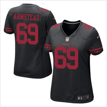Women NEW San Francisco 49ers #69 Arik Armstead Black Alternate Stitched NFL Elite Jersey Women NEW San Francisco 49ers #69 Arik Armstead Black Alternate Stitched NFL Elite Jersey
