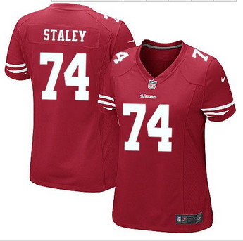 Women NEW San Francisco 49ers #74 Joe Staley Red Team Color Stitched NFL Elite Jersey Women NEW San Francisco 49ers #74 Joe Staley Red Team Color Stitched NFL Elite Jersey
