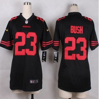 Women New 49ers #23 Reggie Bush Black Alternate Stitched NFL Elite Jersey Women New 49ers #23 Reggie Bush Black Alternate Stitched NFL Elite Jersey