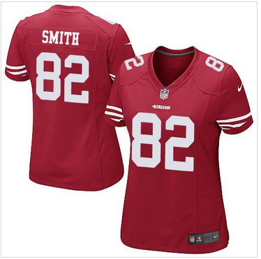 NEW San Francisco 49ers #82 Torrey Smith Red Team Color Women's Stitched NFL Elite Jersey NEW San Francisco 49ers #82 Torrey Smith Red Team Color Women's Stitched NFL Elite Jersey