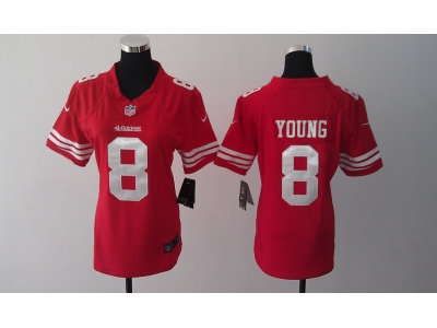 Women NEW San Francisco 49ers 8 Steve Young Red Jerseys Women NEW San Francisco 49ers 8 Steve Young Red Jerseys