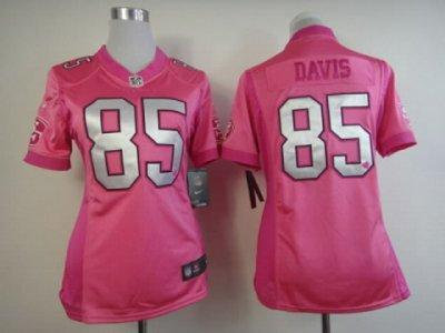 Women NEW NFL San Francisco 49ers #85 Vernon Davis Pink Jerseys(love's) Women NEW NFL San Francisco 49ers #85 Vernon Davis Pink Jerseys(love's)