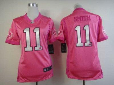 Women NEW NFL San Francisco 49ers #11 Alex Smith Pink Jerseys(love's) Women NEW NFL San Francisco 49ers #11 Alex Smith Pink Jerseys(love's)