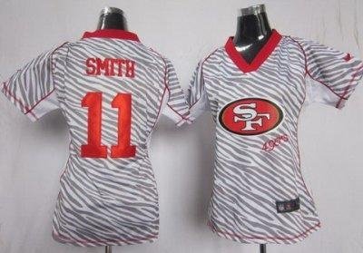 Women NEW San Francisco 49ers 11 Alex Smith FEM FAN Zebra Jerseys Women NEW San Francisco 49ers 11 Alex Smith FEM FAN Zebra Jerseys
