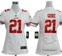nike women nfl jerseys san francisco 49ers #21 gore red jerseys
