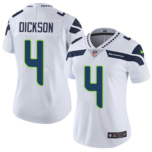 Nike Seahawks #4 Michael Dickson White Women's Stitched NFL Vapor Untouchable Limited Jersey Nike Seahawks #4 Michael Dickson White Women's Stitched NFL Vapor Untouchable Limited Jersey