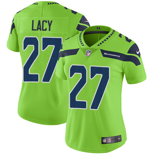 Nike Seahawks #27 Eddie Lacy Green Women's Stitched NFL Limited Rush Jersey Nike Seahawks #27 Eddie Lacy Green Women's Stitched NFL Limited Rush Jersey