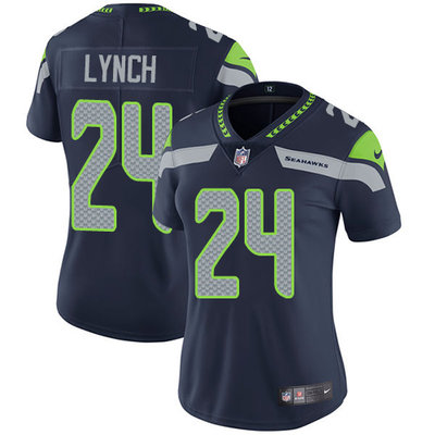 Nike Seahawks #24 Marshawn Lynch Steel Blue Team Color Women's Stitched NFL Vapor Untouchable Limited Jersey Nike Seahawks #24 Marshawn Lynch Steel Blue Team Color Women's Stitched NFL Vapor Untouchable Limited Jersey