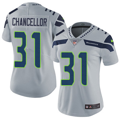 Nike Seahawks #31 Kam Chancellor Grey Alternate Women's Stitched NFL Vapor Untouchable Limited Jersey Nike Seahawks #31 Kam Chancellor Grey Alternate Women's Stitched NFL Vapor Untouchable Limited Jersey