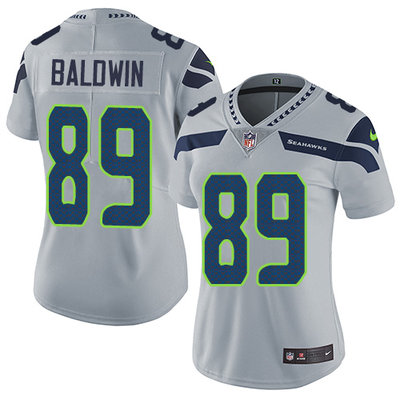Nike Seahawks #89 Doug Baldwin Grey Alternate Women's Stitched NFL Vapor Untouchable Limited Jersey Nike Seahawks #89 Doug Baldwin Grey Alternate Women's Stitched NFL Vapor Untouchable Limited Jersey